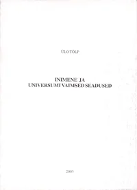 Inimene ja universumi vaimsed seadused