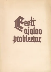 Eesti ajaloo probleeme