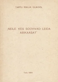 Neile, kes soovivad leida abikaasat