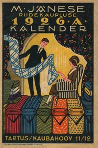 M. Jänes'e riidekaupluse kalender 1926