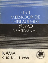 Eesti meeskooride ühislaulmise päevad Saaremaal