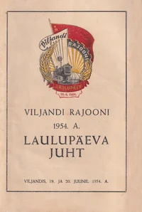 Viljandi rajooni 1954. a. laulupäev P 1954
